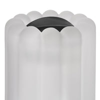 Tom Dixon Press Table Light in frosted glass with black cap