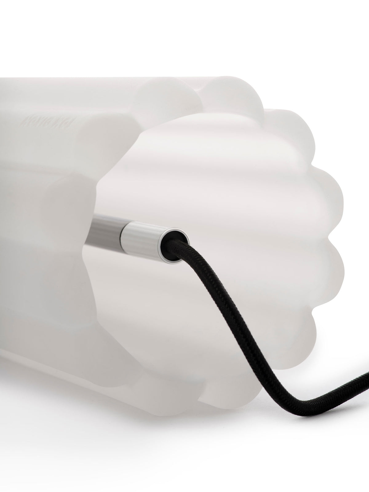 Tom Dixon Press Table Light frosted glass close detail