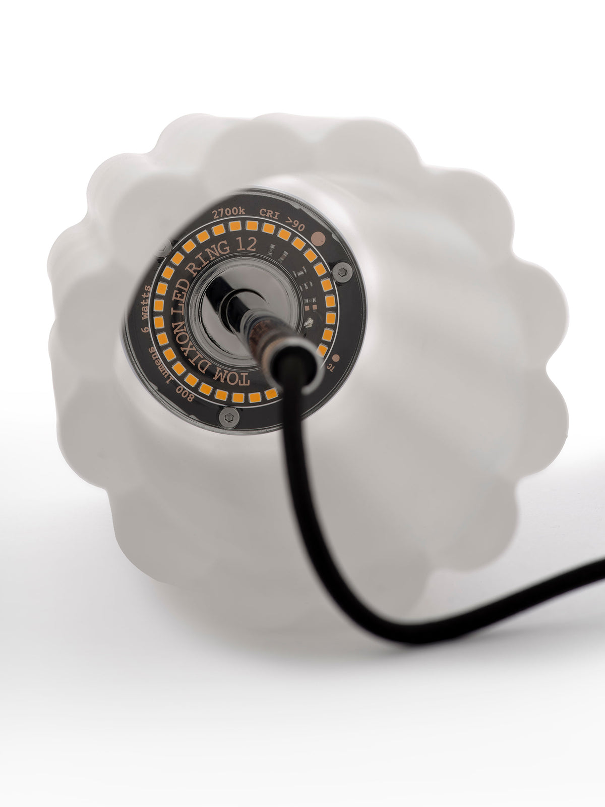Tom Dixon Press Table Light frosted glass detail