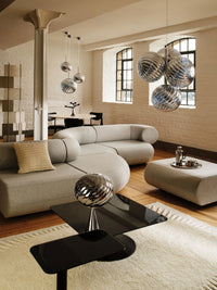 Tom Dixon Whirl Small Chandelier in an official interior installation