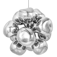 Tom Dixon Melt Burst Chandelier in silver, official alternate white-background view