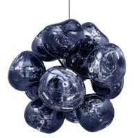 Tom Dixon Melt Burst Chandelier in smoke, official additional white-background view