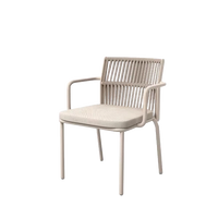 Tempo Dining Armchair outdoor dining chair by SKLD Studio, designed by La Mamba Studio