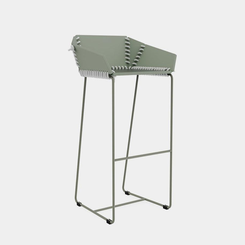 Textile High stool with backrest