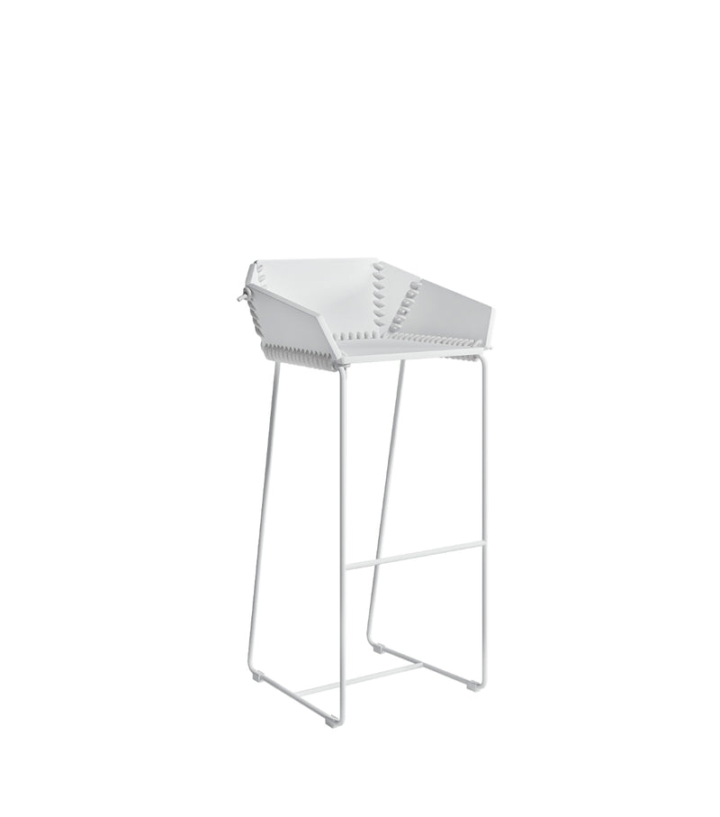 Textile High stool with backrest