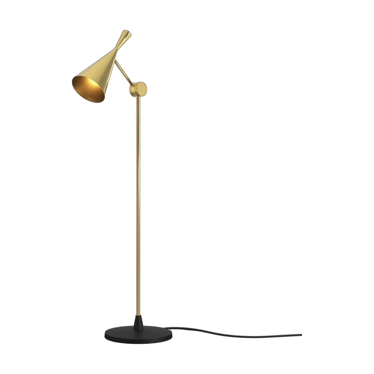 Beat Floor Light in Polished Brass by Tom Dixon