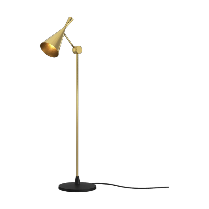 Beat Floor Light in Polished Brass by Tom Dixon
