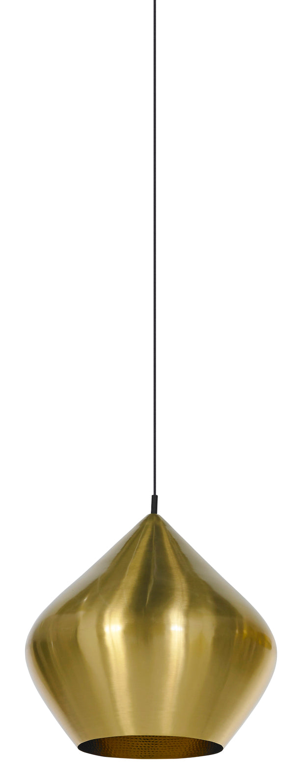 Tom Dixon Beat Stout Pendant in Brass Stainless Steel, studio view