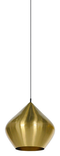 Tom Dixon Beat Stout Pendant in Brass Stainless Steel, studio view