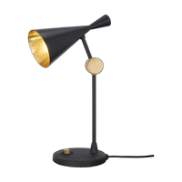 Tom Dixon Beat Table Light in black polished brass