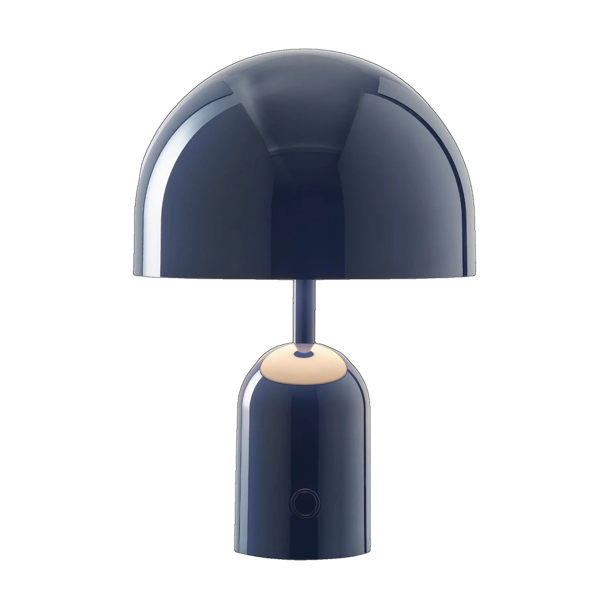 Bell Portable Light in High Gloss Indigo by Tom Dixon