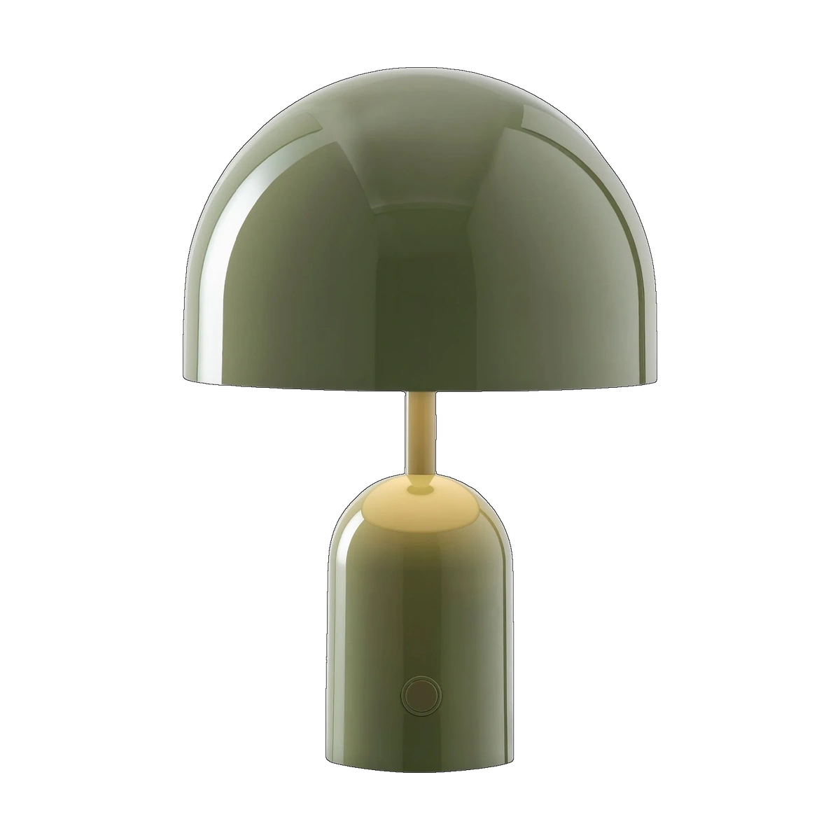 Bell Portable Light in High Gloss Moss by Tom Dixon