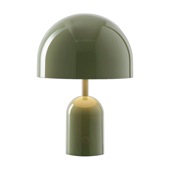 Bell Portable Light in High Gloss Moss by Tom Dixon