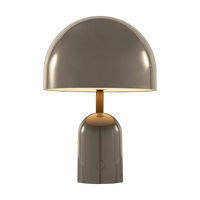 Bell Portable Light in High Gloss Taupe by Tom Dixon