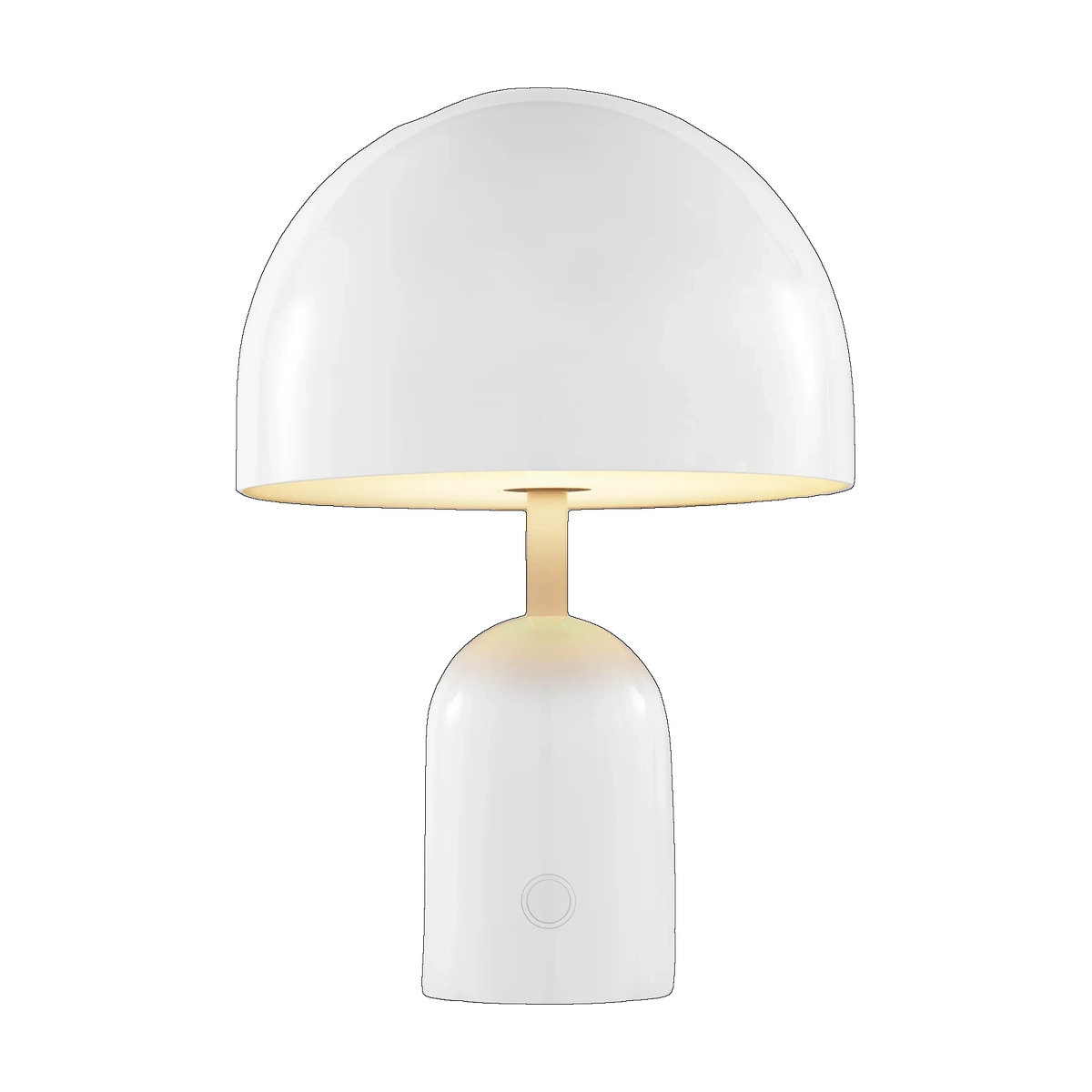 Bell Portable Light in High Gloss White by Tom Dixon