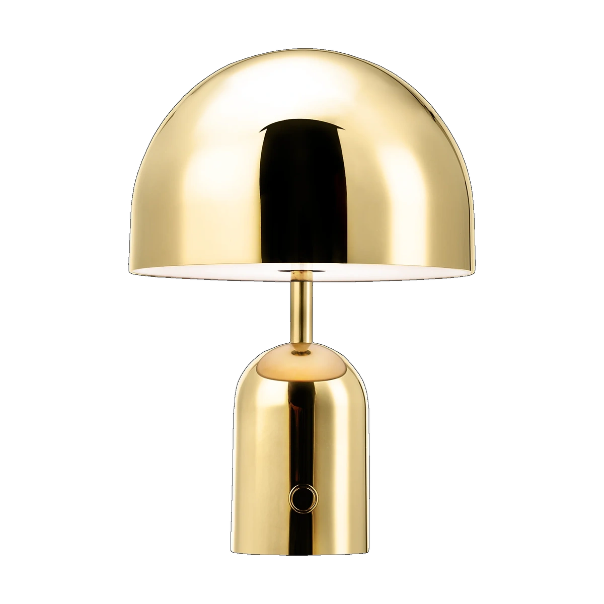 Bell Portable Light in Polished Gold by Tom Dixon