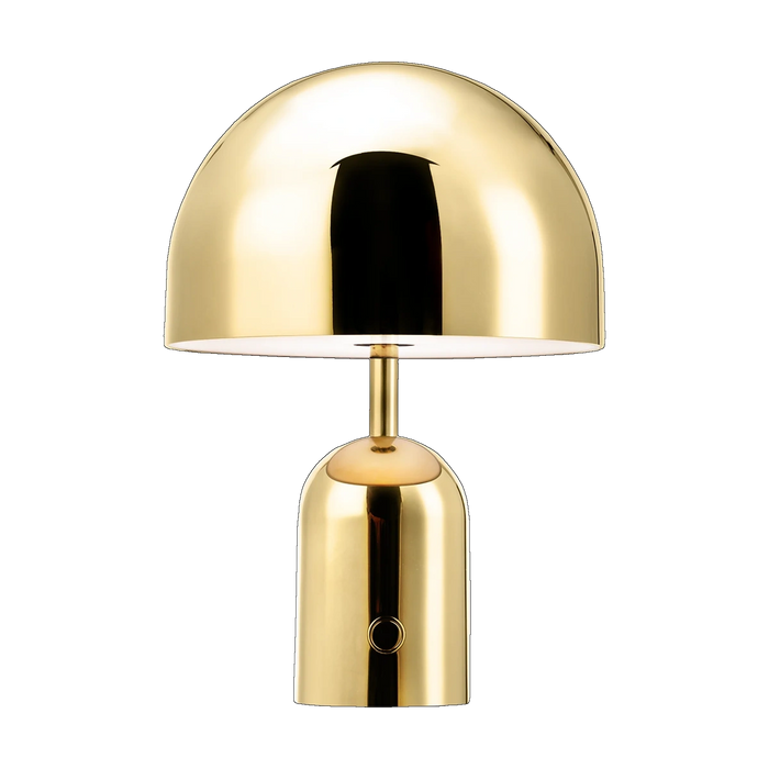 Bell Portable Light in Polished Gold by Tom Dixon
