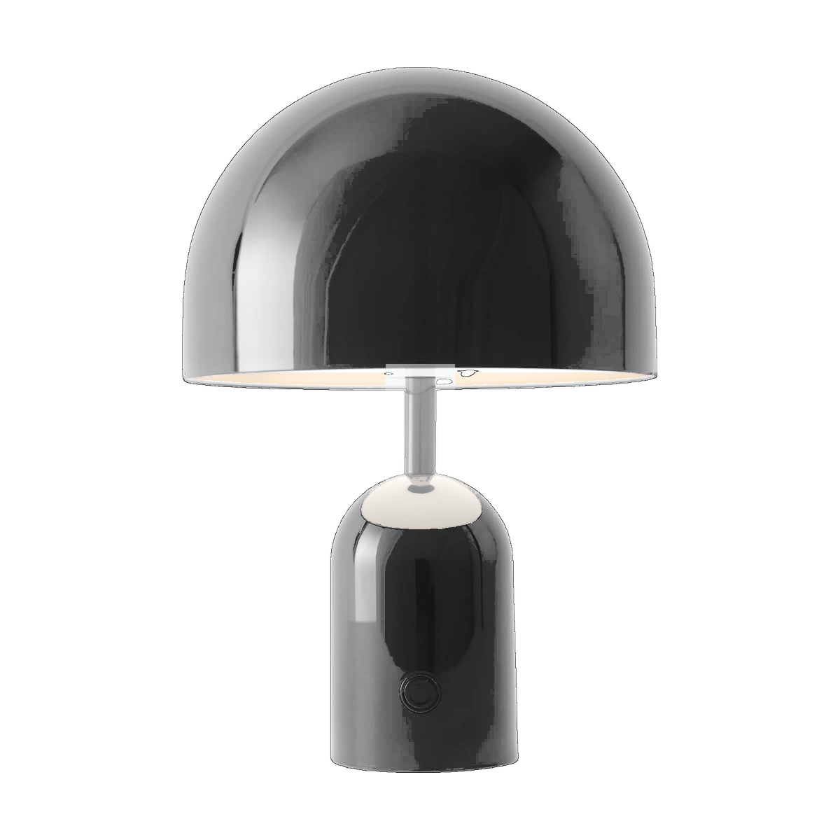 Bell Portable Light in Polished Silver by Tom Dixon