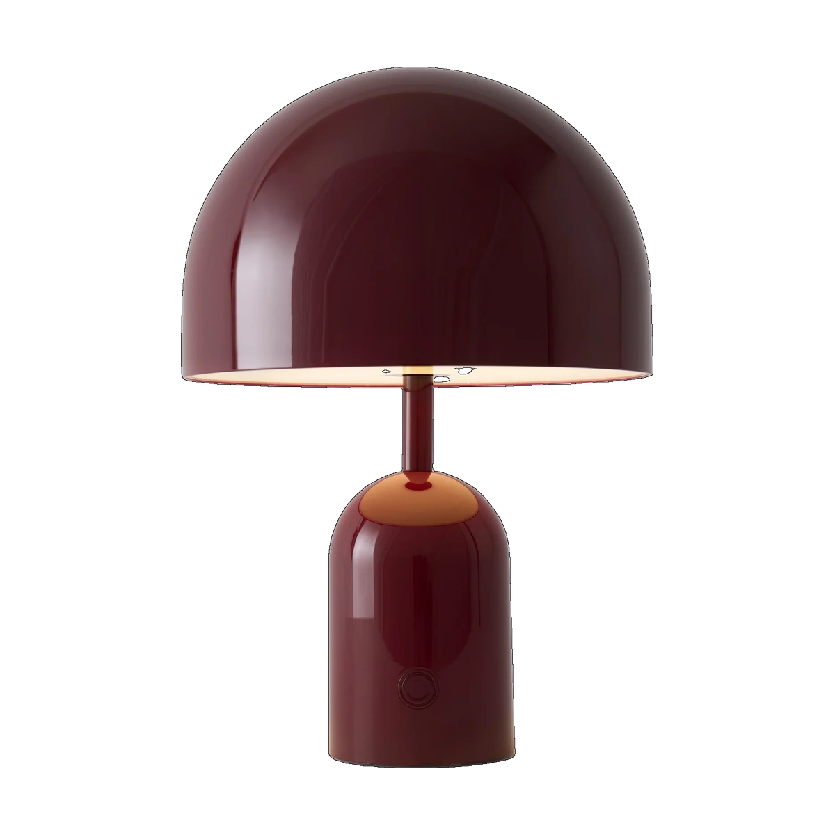 Bell Portable Light V2 in High Gloss Burgundy by Tom Dixon