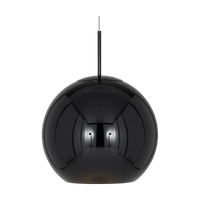 Copper Black 45cm Pendant, Black by Tom Dixon