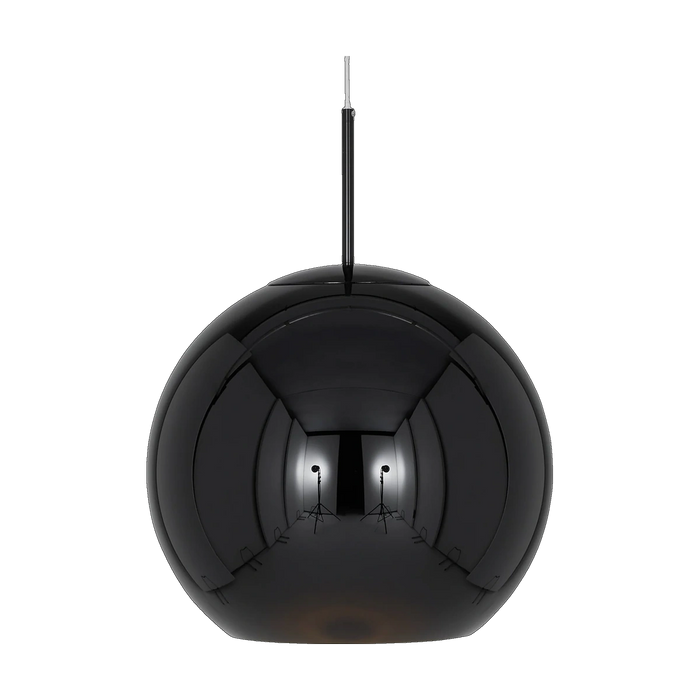 Copper Black 45cm Pendant, Black by Tom Dixon