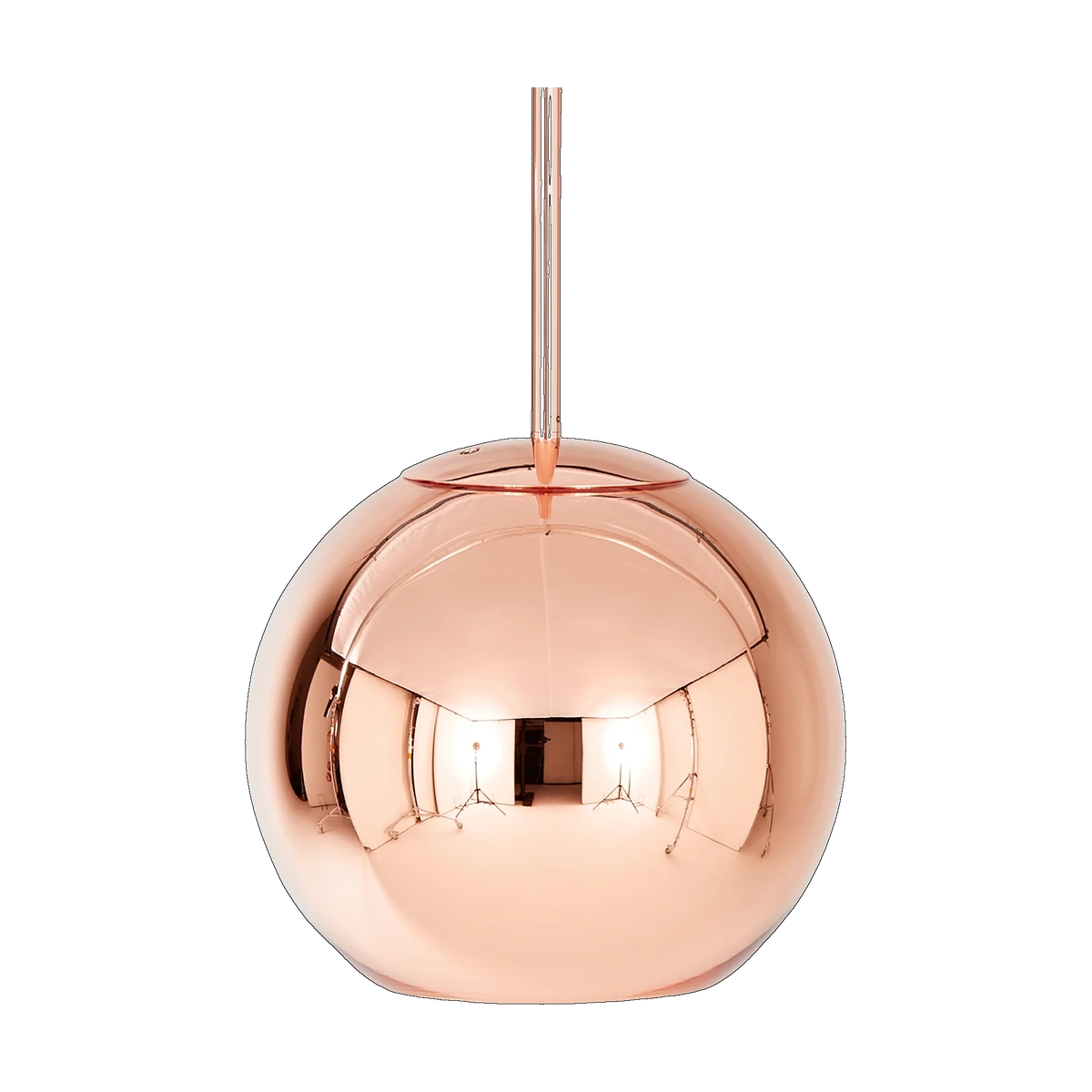 Copper Small Round Pendant, Polished Copper by Tom Dixon