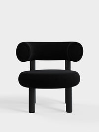 Fat Lounge Chair Black Wood Black Kvadrat Hallingdal 65