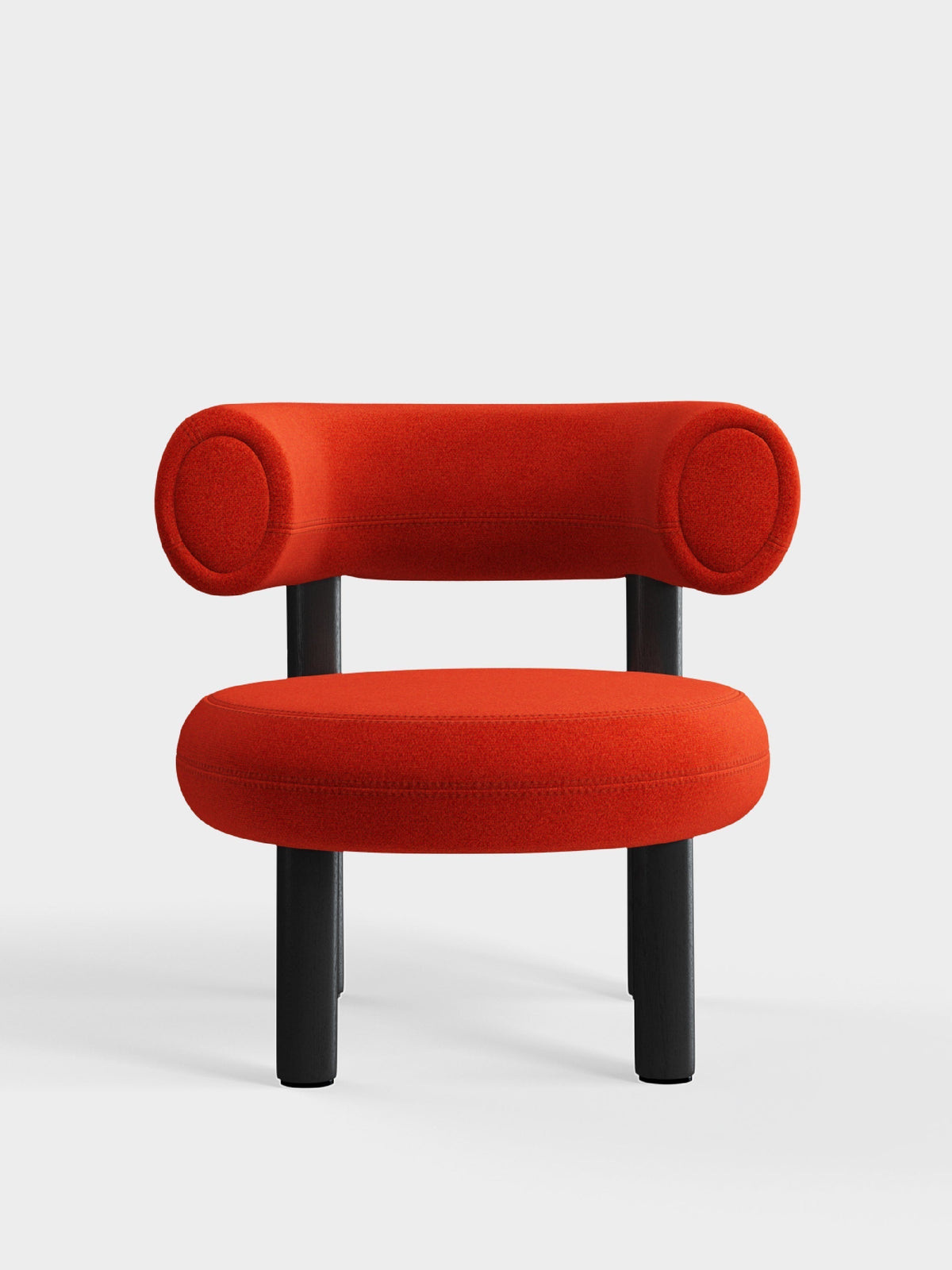Fat Lounge Chair Black Wood Orange Kvadrat Hallingdal 65