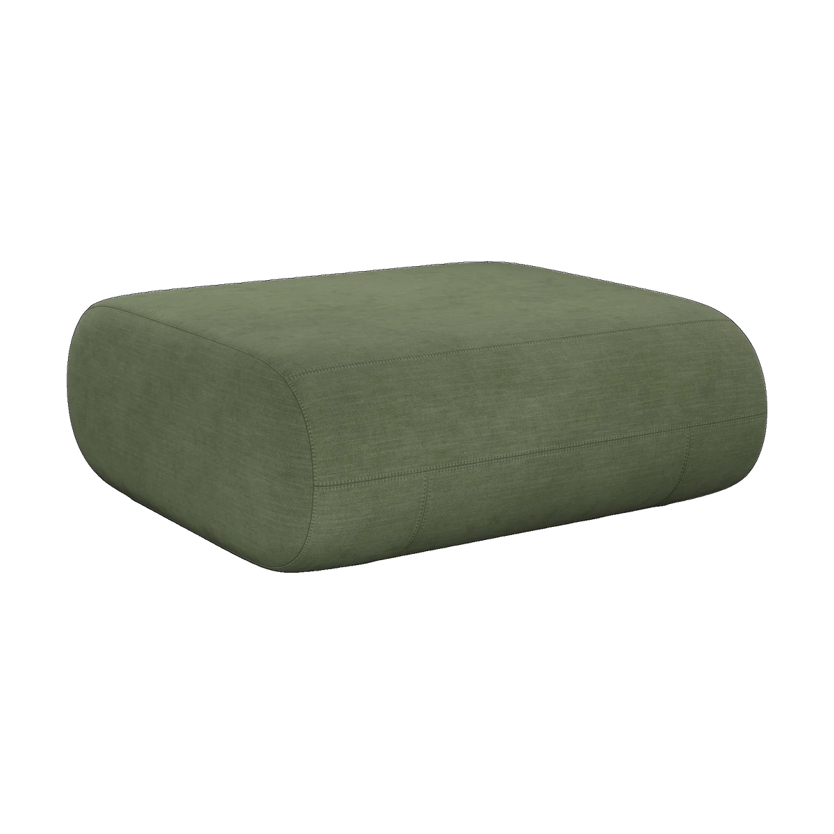 Tom Dixon Fat Ottoman in Tarragon Linara Linen