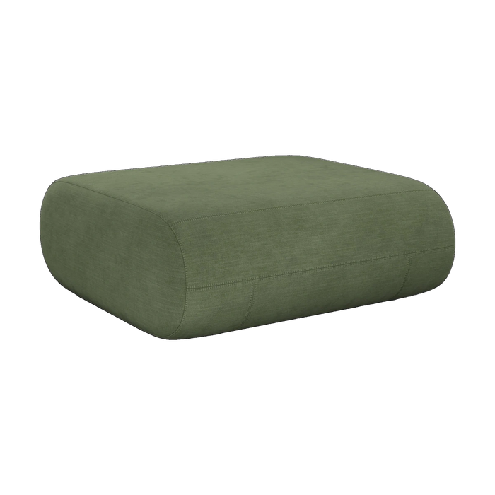 Tom Dixon Fat Ottoman in Tarragon Linara Linen