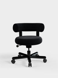 Tom Dixon Fat Work Chair Black Kvadrat Gentle Velvet