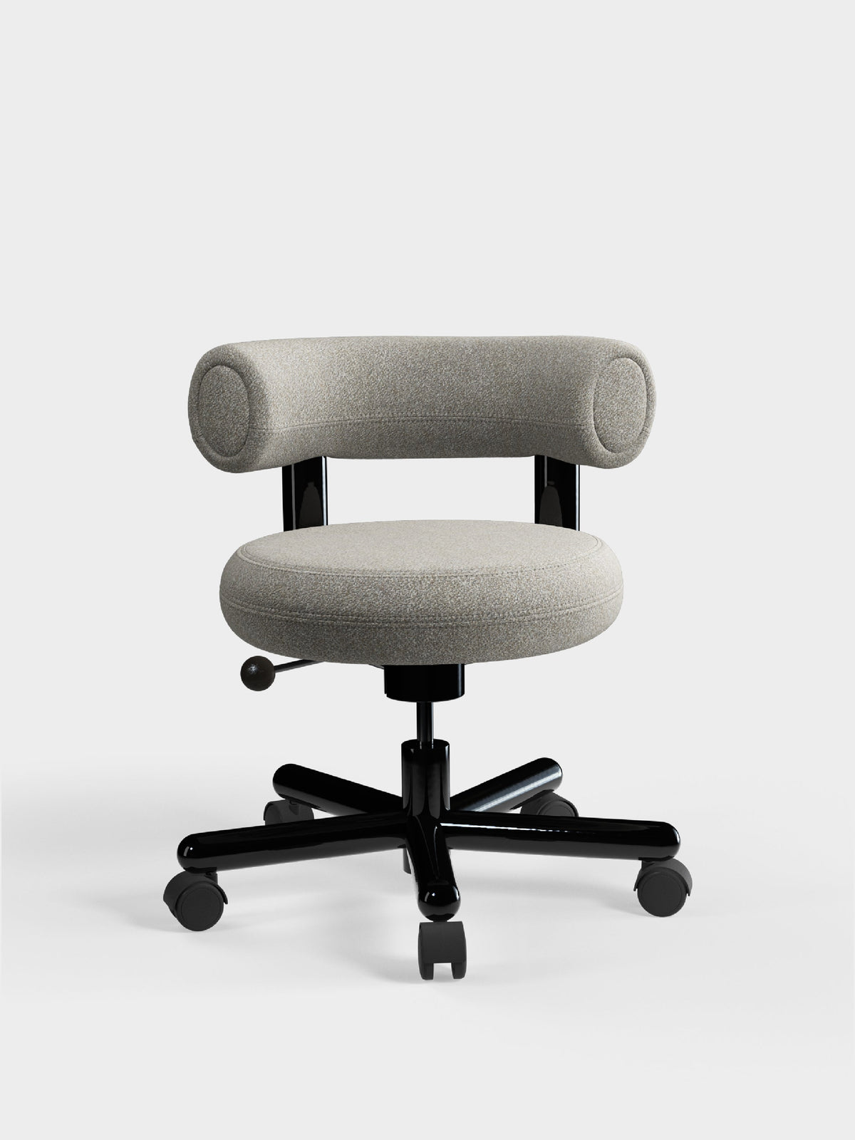 Tom Dixon Fat Work Chair Clay Alpine Boucle