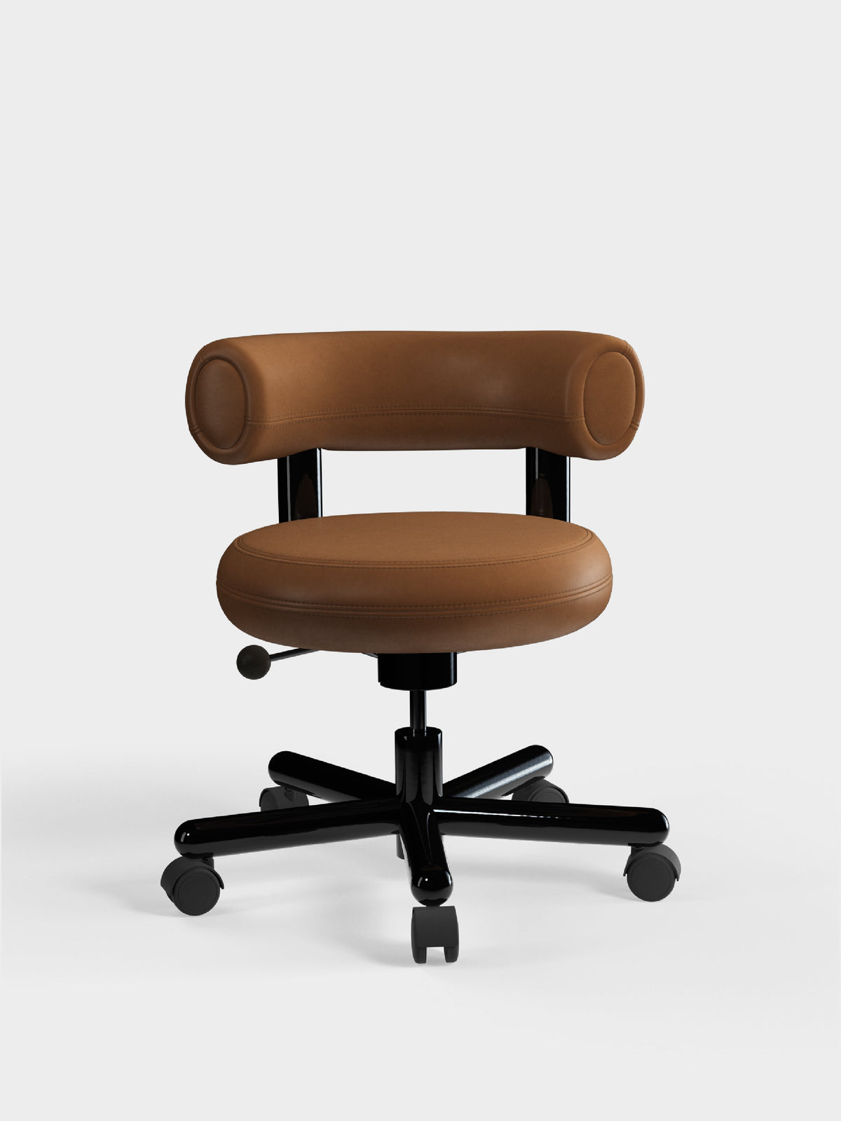 Tom Dixon Fat Work Chair Cognac Leather