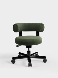 Tom Dixon Fat Work Chair Forest Alpine Boucle