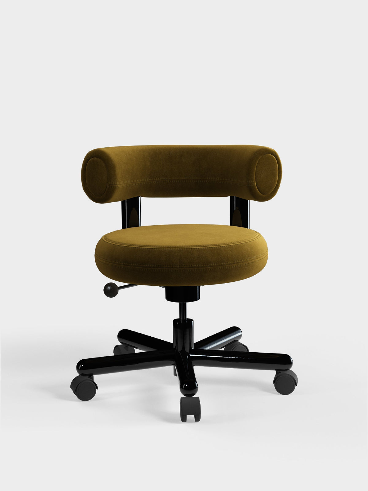 Tom Dixon Fat Work Chair Forest Royal Velvet