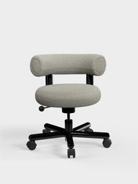 Tom Dixon Fat Work Chair Grey White Kvadrat Elle Boucle
