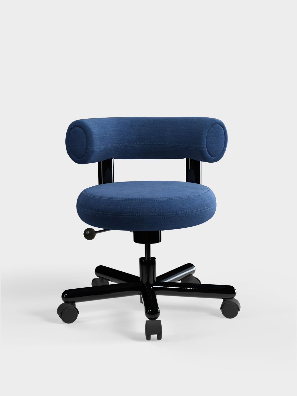 Tom Dixon Fat Work Chair Indigo Linara Linen