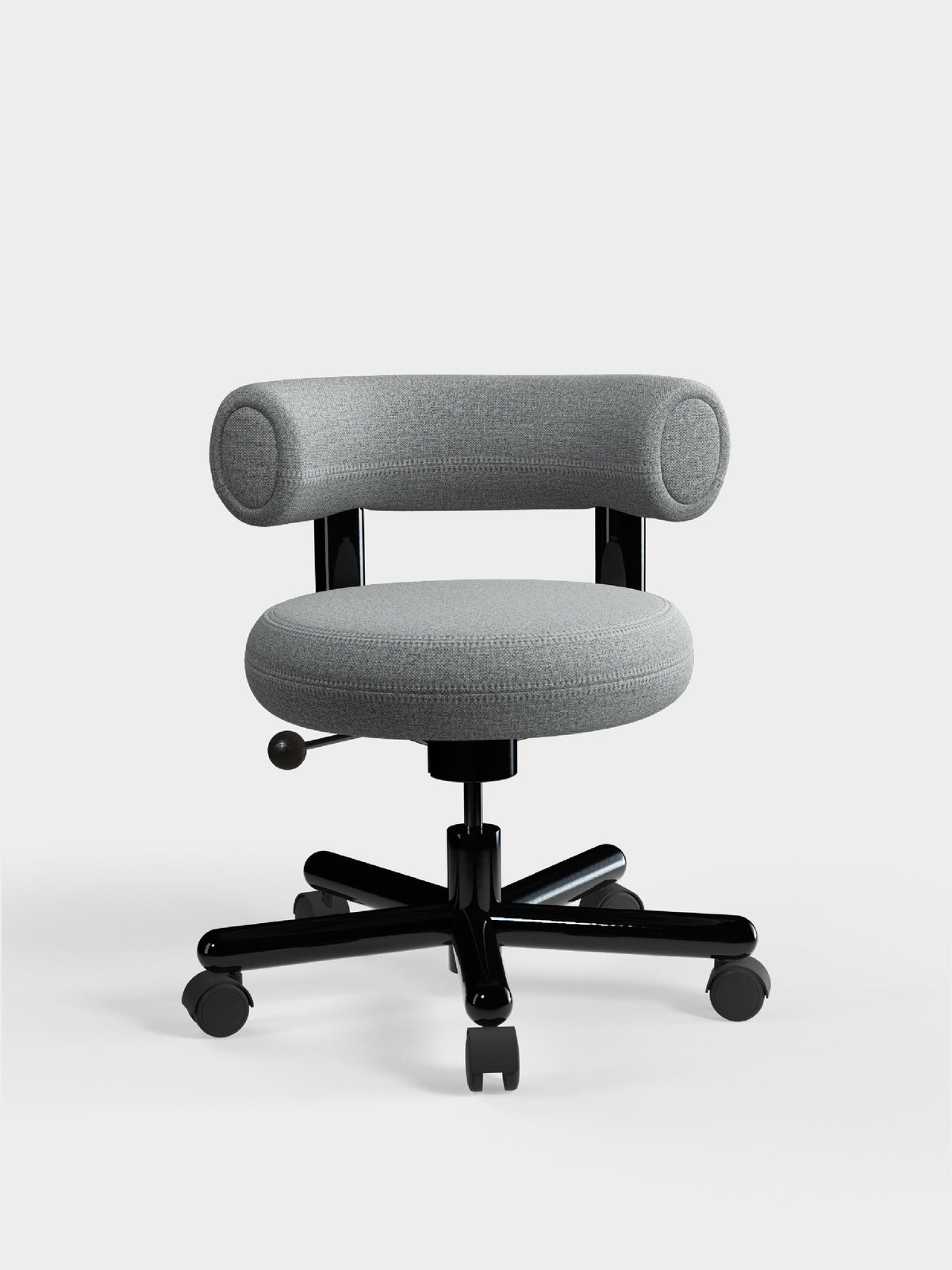 Tom Dixon Fat Work Chair Mid Grey Kvadrat Hallingdal 65 Wool Blend