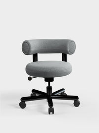 Tom Dixon Fat Work Chair Mid Grey Kvadrat Hallingdal 65 Wool Blend