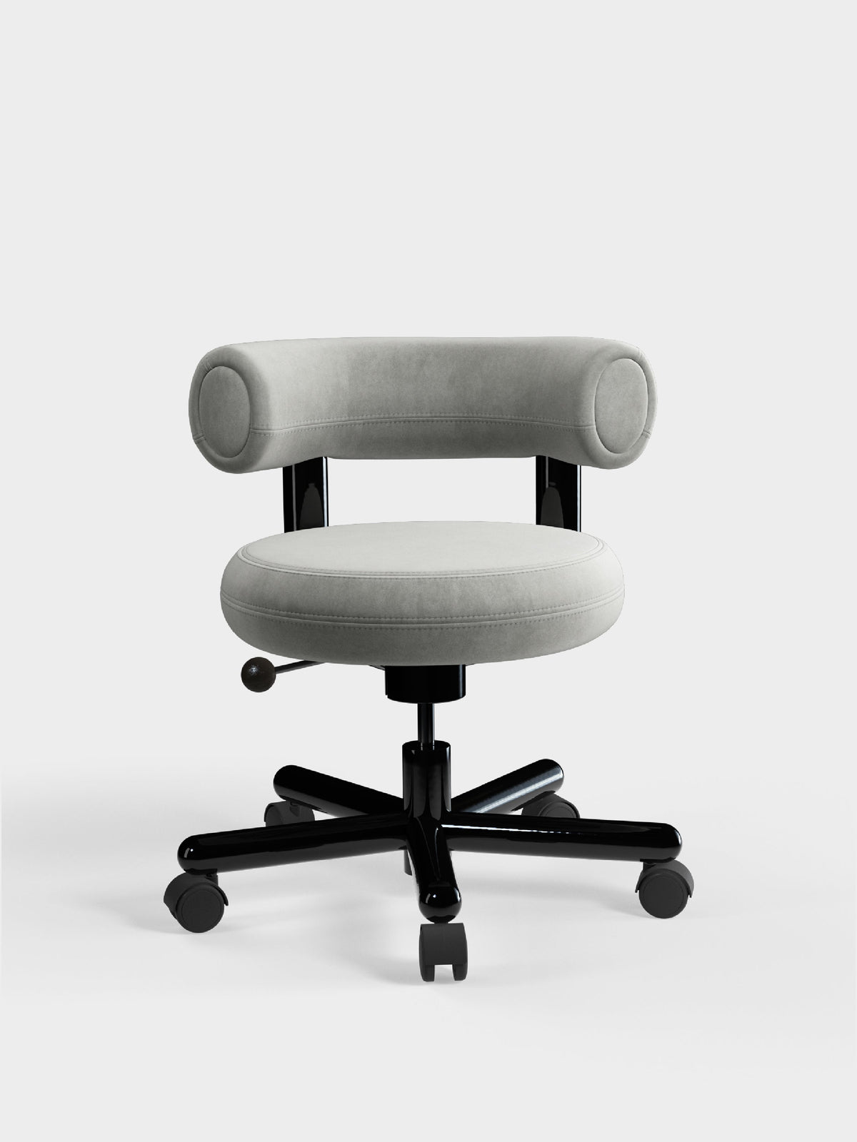 Tom Dixon Fat Work Chair Silver Royal Velvet