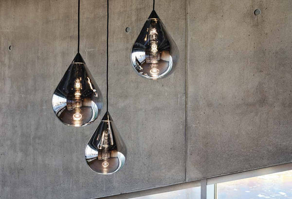 Tom Dixon Flare pendant collection in a modern interior