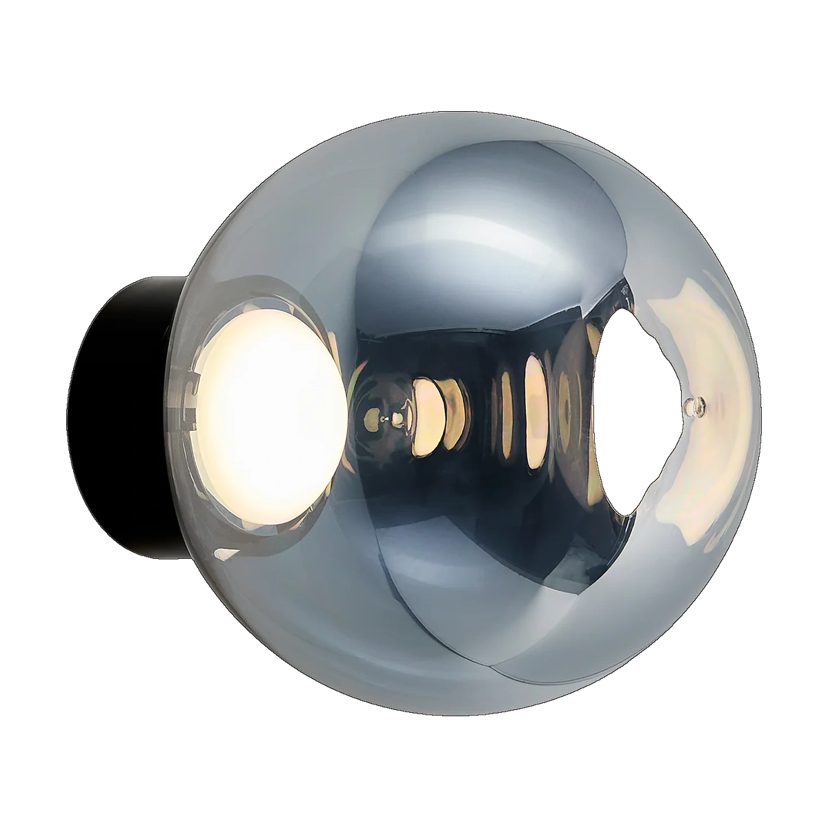 Tom Dixon Globe 10in Surface Light in polished chrome mirror steel