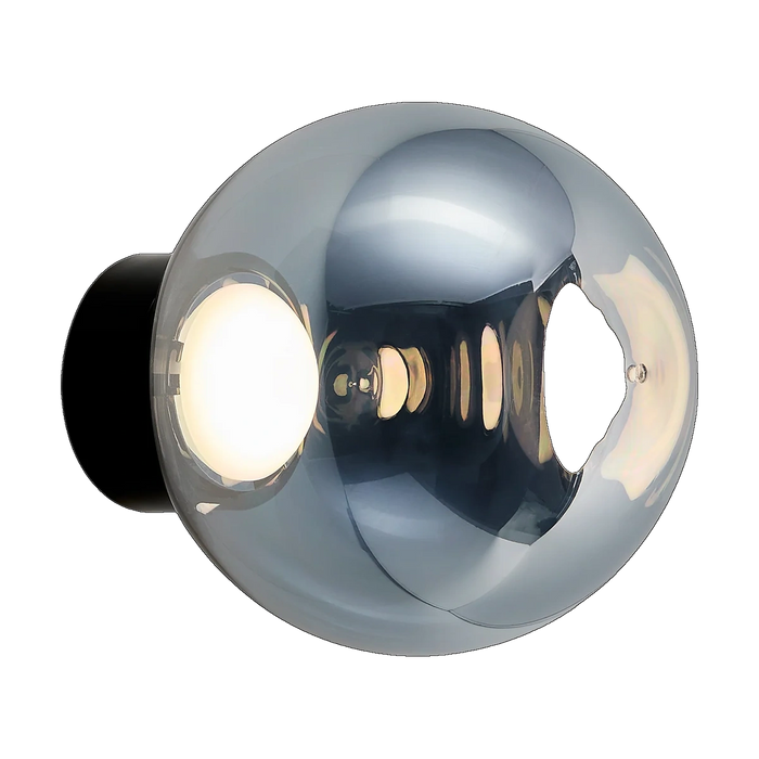 Tom Dixon Globe 10in Surface Light in polished chrome mirror steel