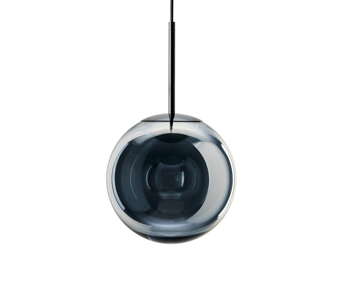Tom Dixon Globe 25cm Small Pendant in silver, switched off