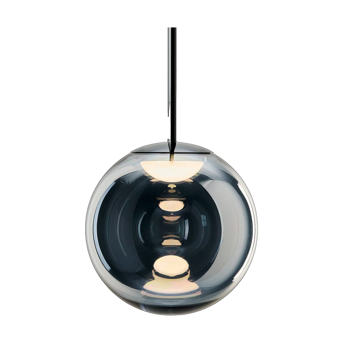 Globe 25cm Small Pendant, Silver by Tom Dixon