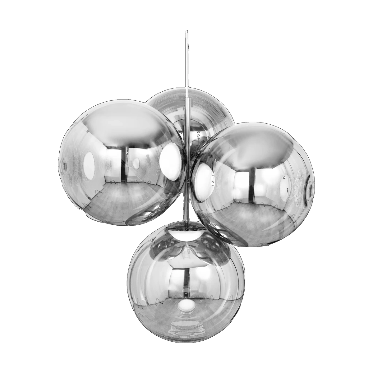 Globe Mini Chandelier, Silver by Tom Dixon