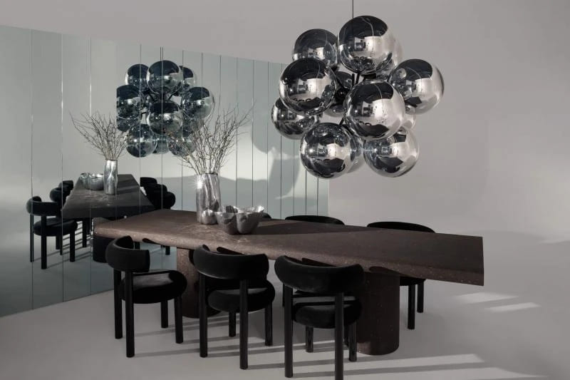 Tom Dixon Globe lighting installation