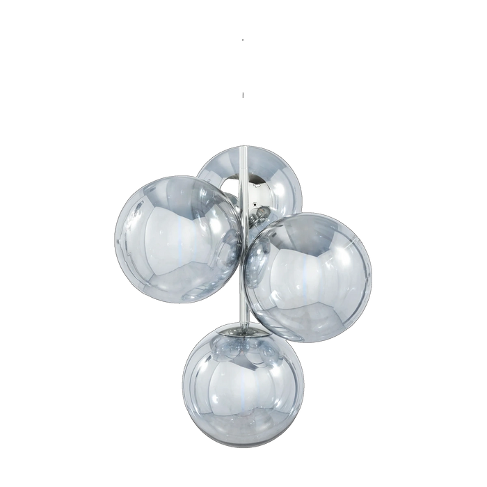 Globe Small Chandelier, Silver by Tom Dixon