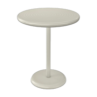 Tom Dixon Groove Outdoor Small Round Table in Putty weather-resistant aluminium