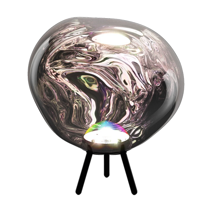 Melt Dichroic Large Portable Light in Silver Polished Polycarbonate by Tom Dixon